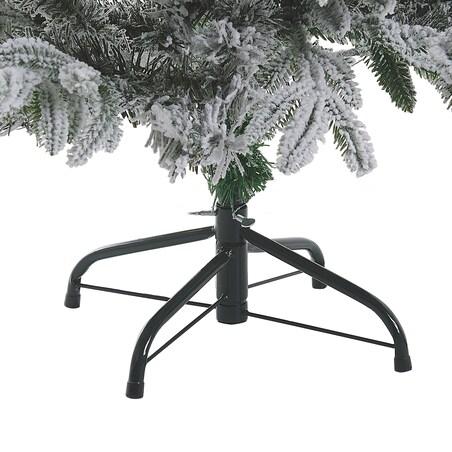 Ośnieżona sztuczna choinka świąteczna FORAKER 120 cm Biały