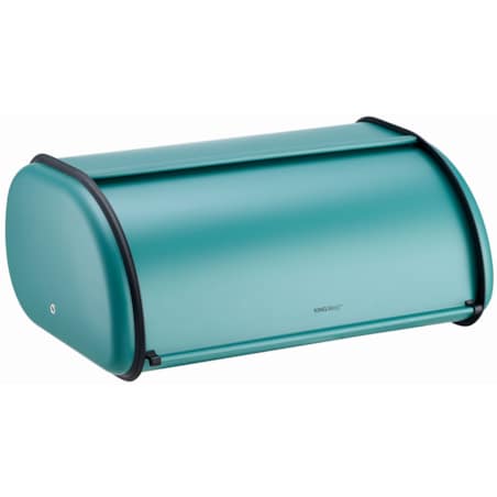 Chlebak stalowy duży 44cm zielony matowy pojemnik na chleb pieczywo bułki KINGHOFF