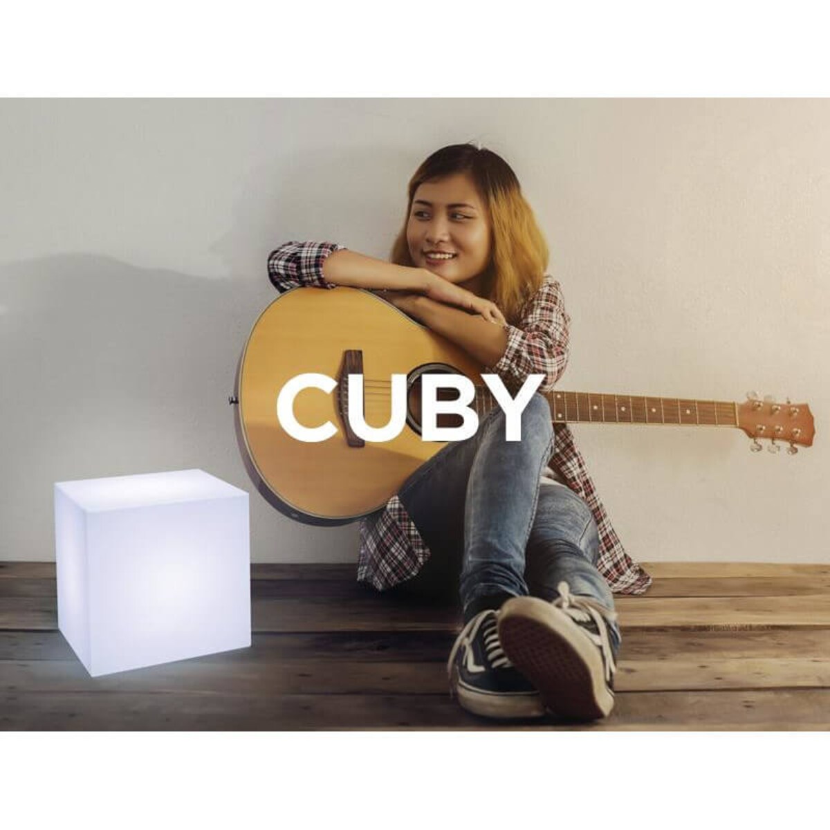 Tarasowa lampa stojąca Cuby LUMCB032SSNW King Home LED 1W 3000-6500K IP65 biała