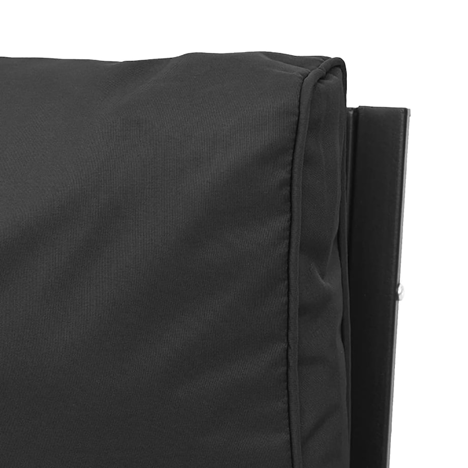 vidaXL Krzesła ogrodowe z szarymi poduszkami, 2 szt, 62x75x79 cm, stal