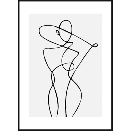 Poster Story, Plakat, Obraz - Dama w Konturach, wymiary 60 x 84 cm