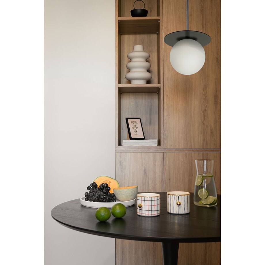 BORRA B czarna sufitowa lampa wisząca