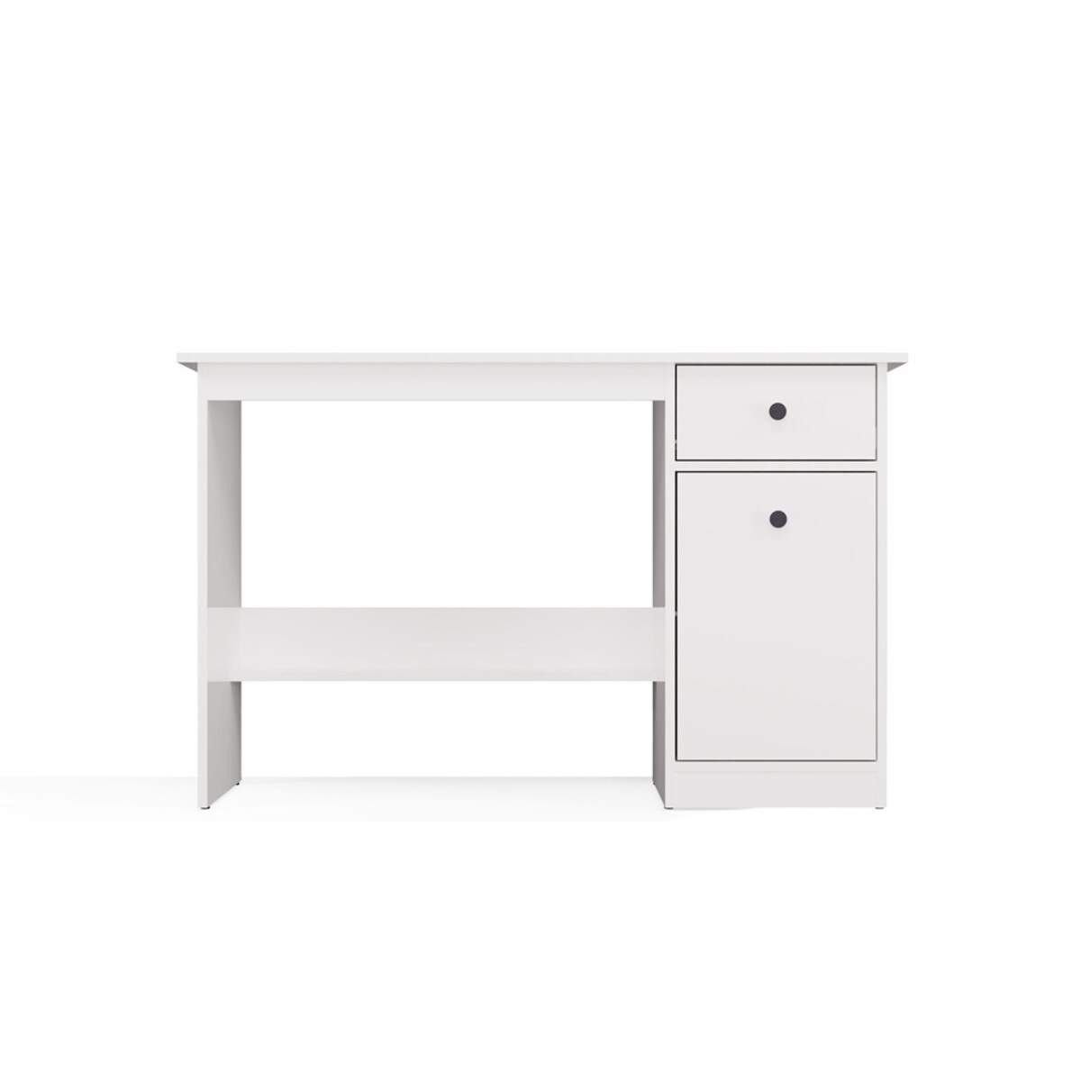 Biurko CHESTER białe mat 120x45x75 cm szuflada+szafka 1 szt.