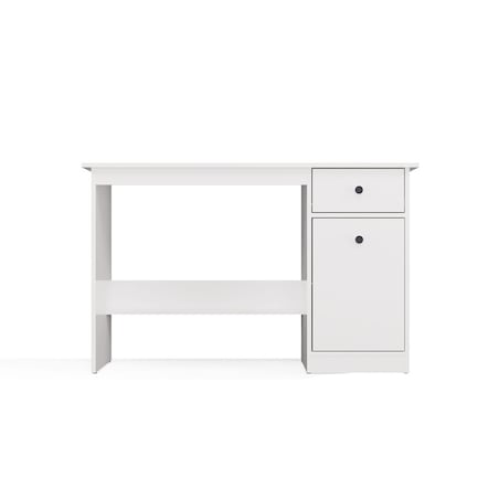 Biurko CHESTER białe mat 120x45x75 cm szuflada+szafka 1 szt.