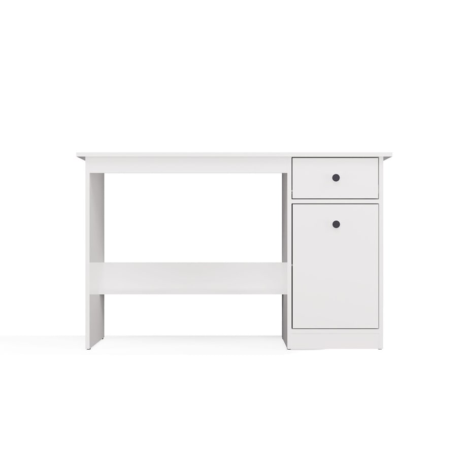 Biurko CHESTER białe mat 120x45x75 cm szuflada+szafka 1 szt.