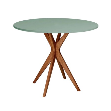 Stół okrągły CUTTI 80x80 szałwiowy/dąb