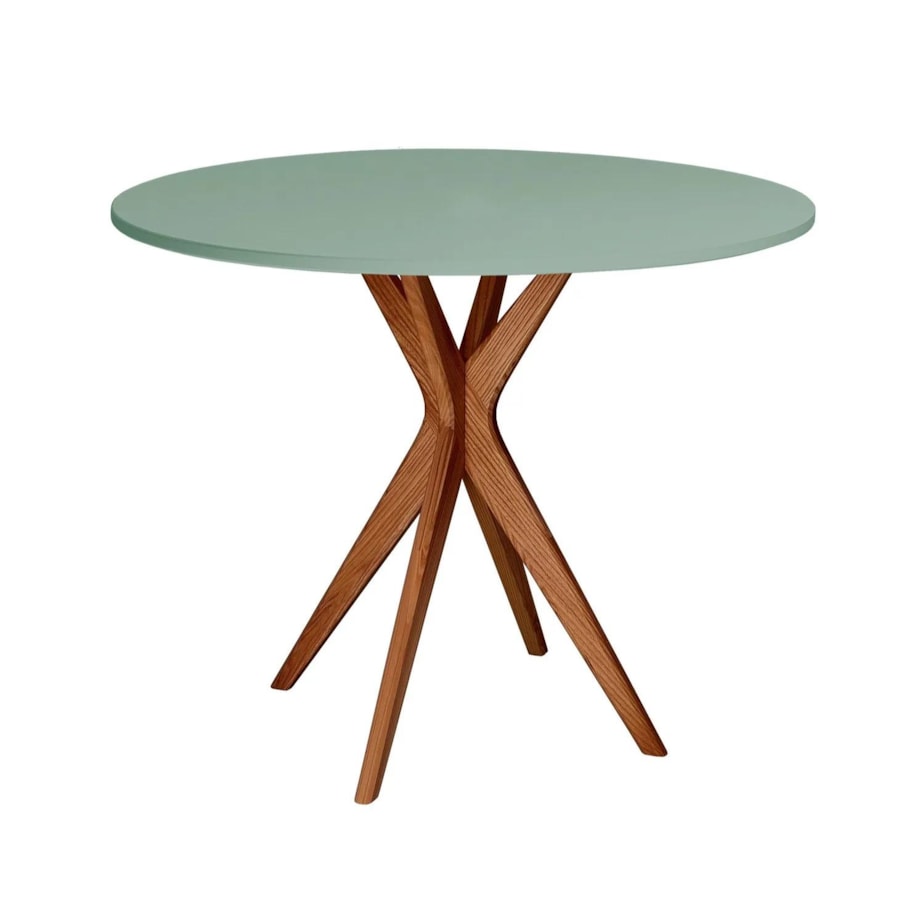 Stół okrągły CUTTI 80x80 szałwiowy/dąb