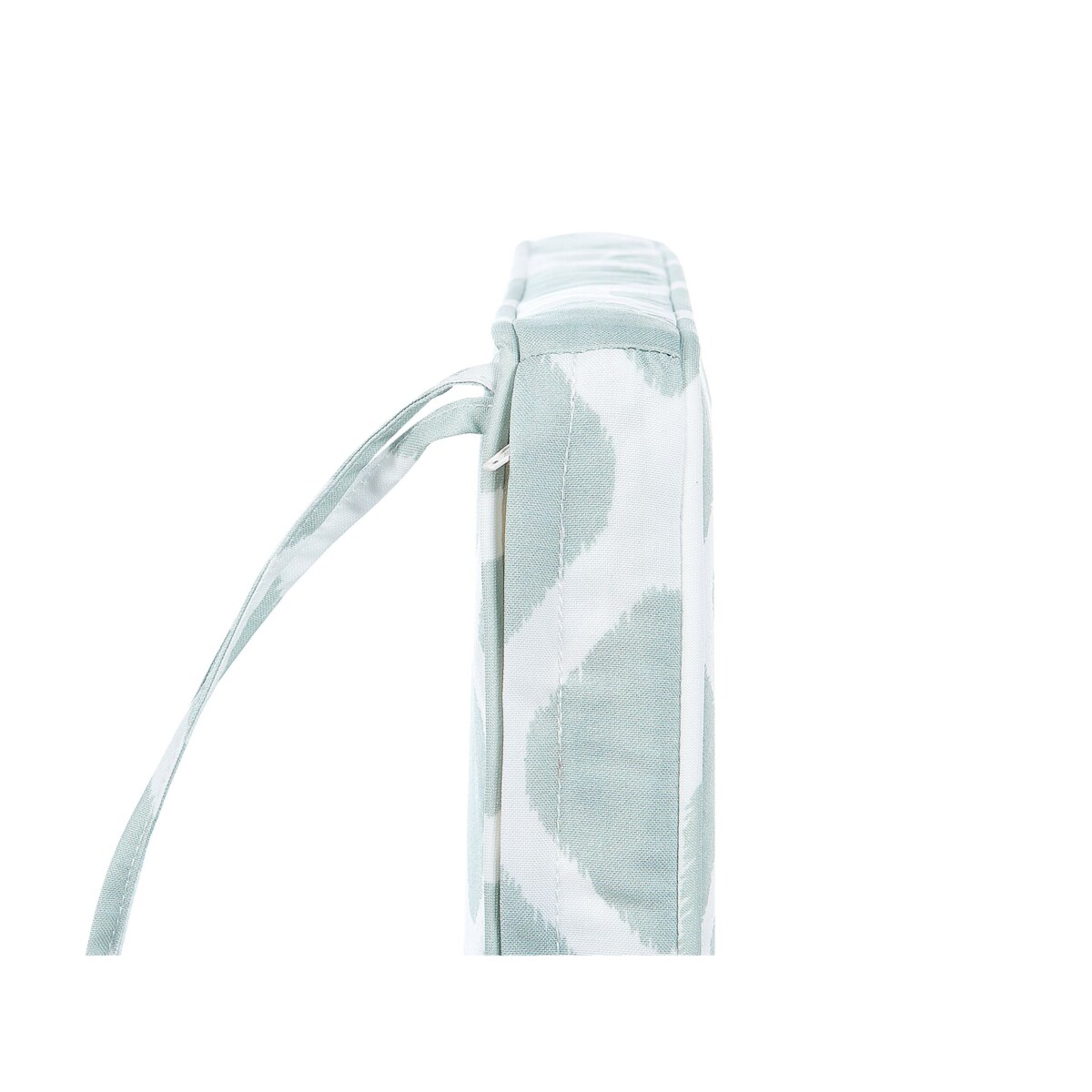 Zestaw 2 poduszek na krzesła ogrodowe w romby zielono-biała TERNI