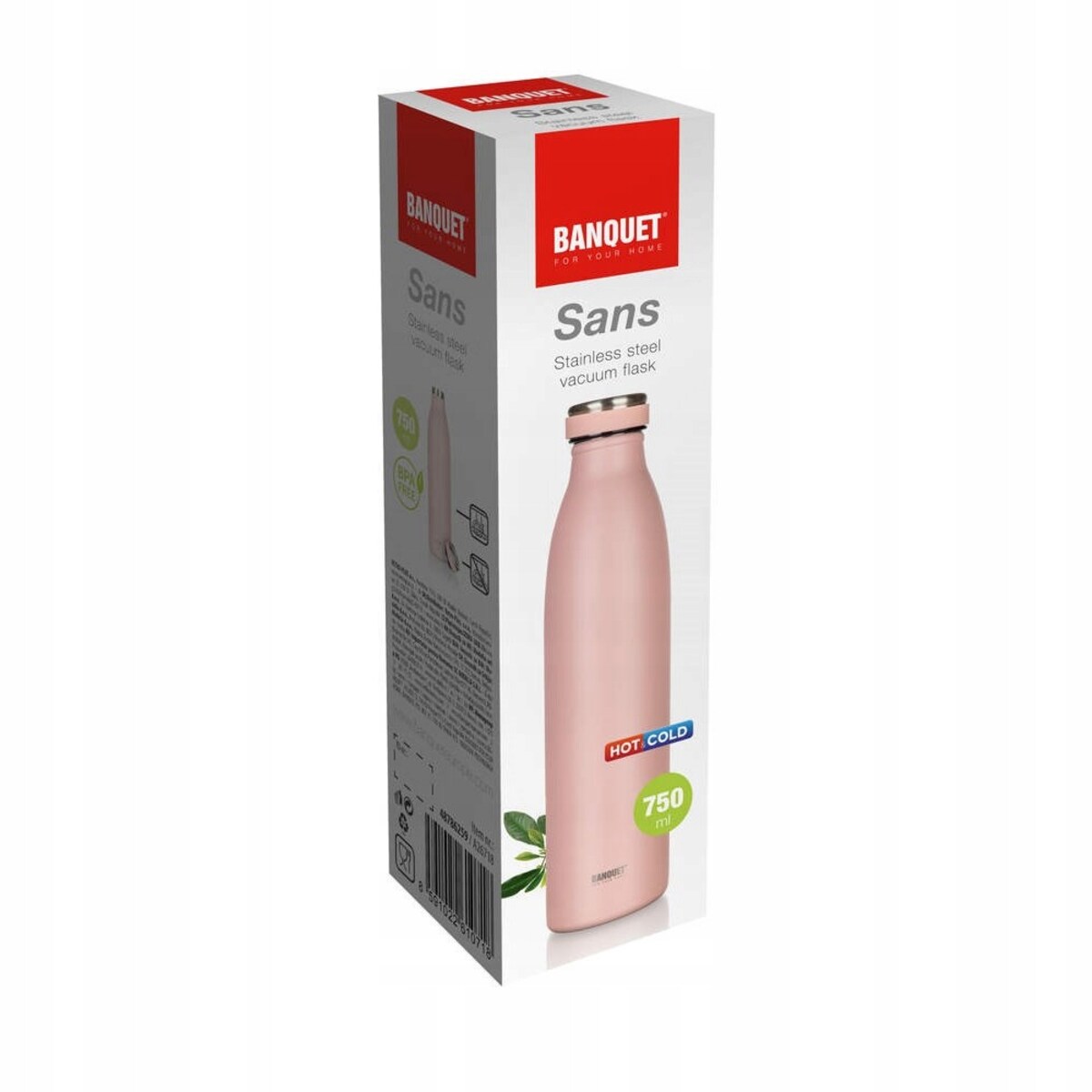 TERMOS BUTELKA kubek termiczny 750ml na zimne gorące napoje wodę banquet