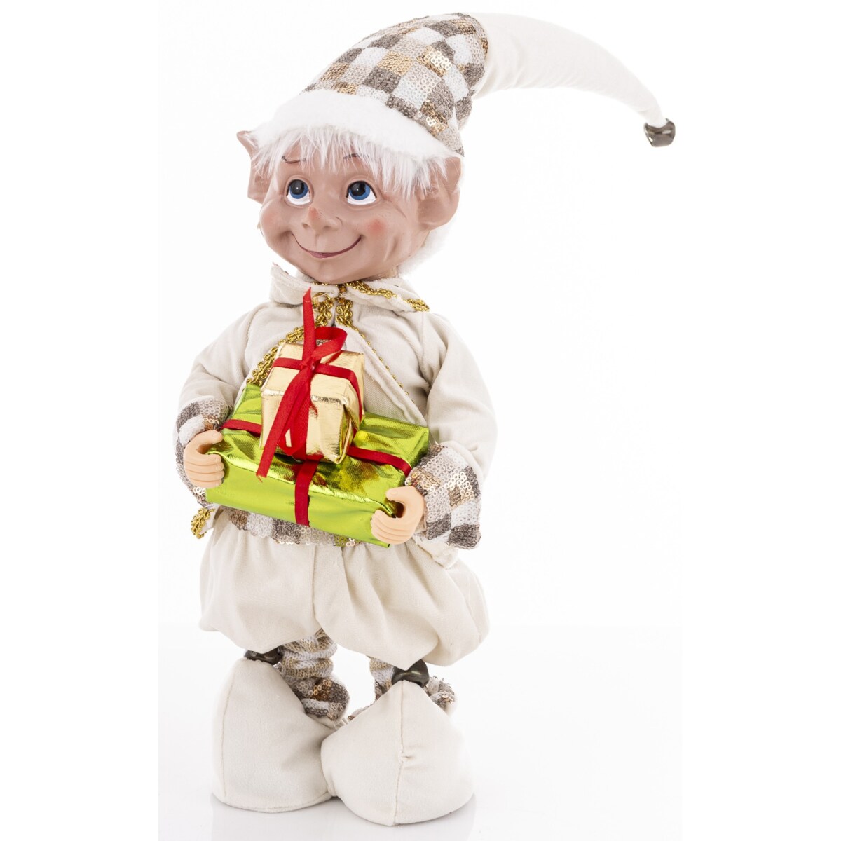 Dekoracja - figurka ELFIK 62x17x36 cm uśmiechnięty