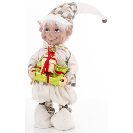 Dekoracja - figurka ELFIK 62x17x36 cm uśmiechnięty