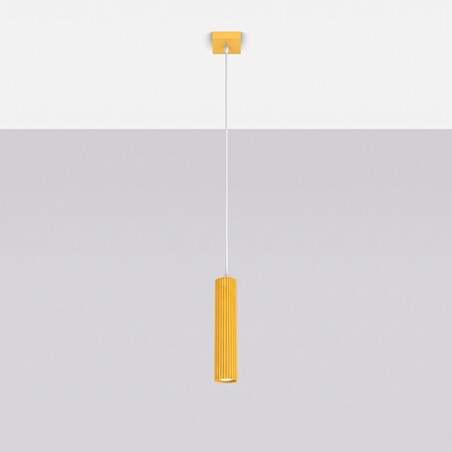 Lampa wisząca KARBON 1 żółta