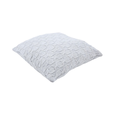 Poszewka na poduszkę z wełną z Alpaki 45x45 cm MODENA SZARA