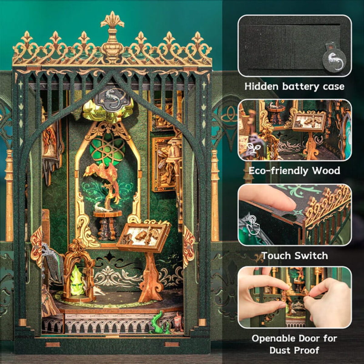 Miniaturowy domek mini Book Nook - Niezwykłe Herbarium - CuteBee