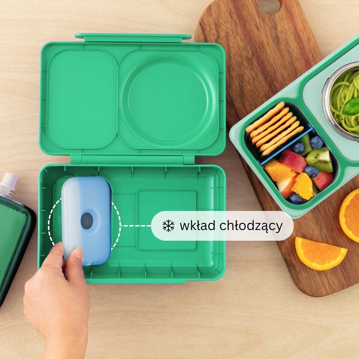 OMIE OMIEBOX UP lunch box z termosem, Jade Green