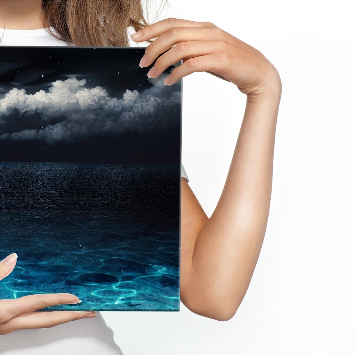 Obraz Pełnia Księżyca Nad Morzem 120x80cm