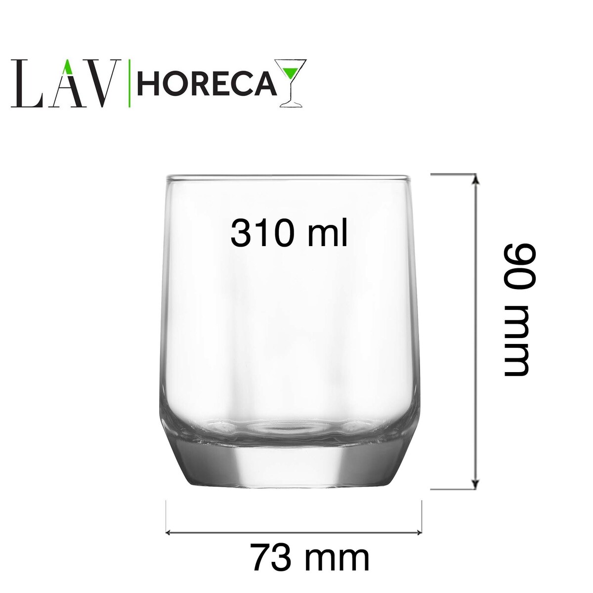 Szklanka niska Riga, 310ml, LAV