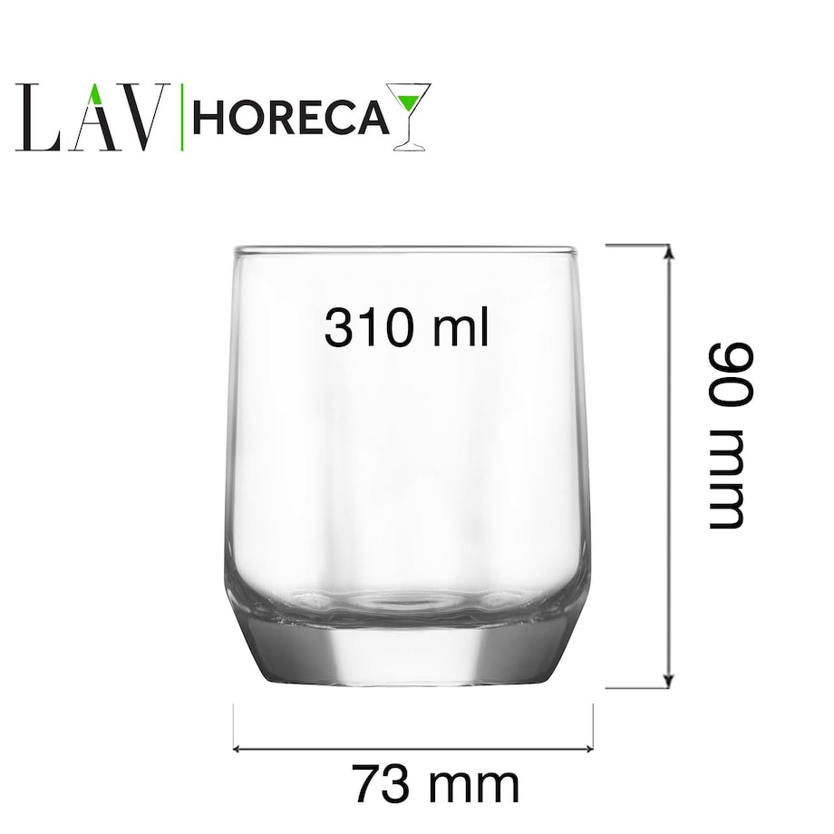 Szklanka niska Riga, 310ml, LAV