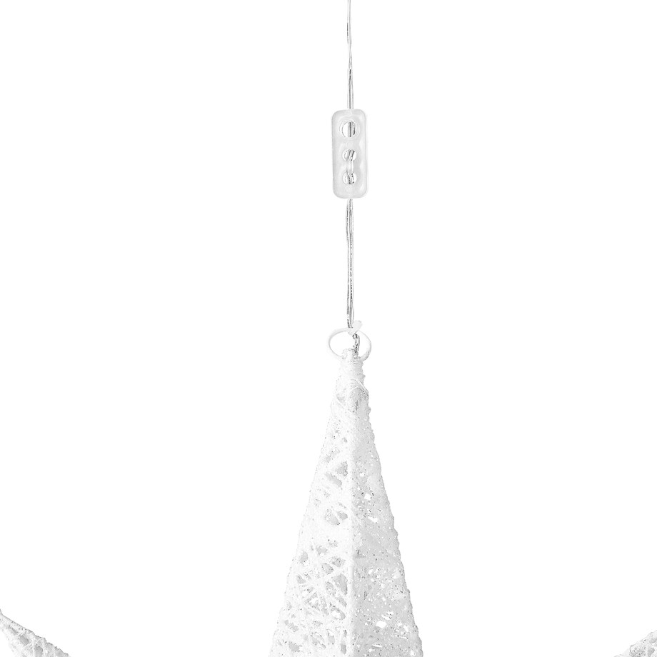 Dekoracja ogrodowa wisząca LED OSMA Gwiazda 67 cm Biały