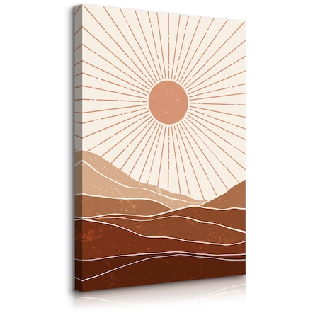 Obraz Azteckie Słońce Promienie 80x120cm