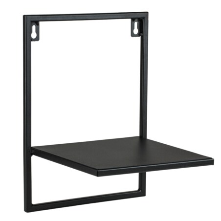 Kwietnik na Ścianę Ścienny Półka Rustykalna Loft Wiszący Czarny Solidny