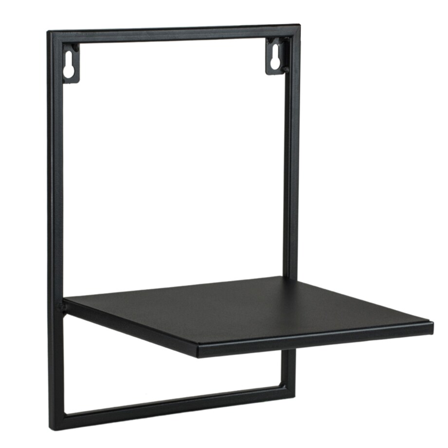 Kwietnik na Ścianę Ścienny Półka Rustykalna Loft Wiszący Czarny Solidny