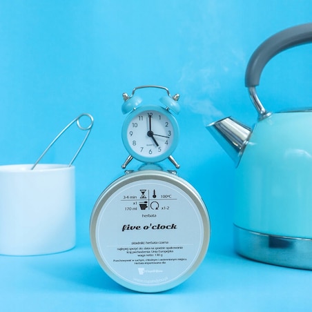 Herbata czarna FIVE O'CLOCK smak aromatyczna i kwiecista herbata angielska - herbata liściasta sypana mieszanka napar susz - gotowa na prezent upominek