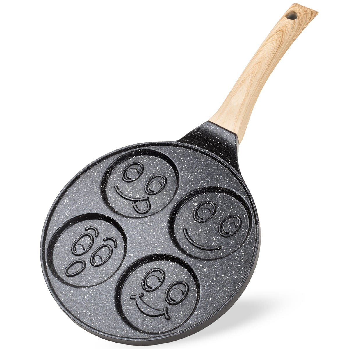 Marmurowa patelnia do pancakes naleśników jajek BUŹKI MINKI EMOTKI KAMILLE