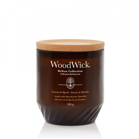 WoodWick świeca średnia INCENSE & MYRRH