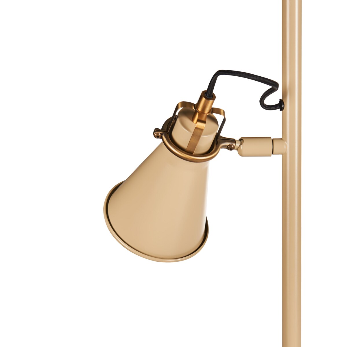 Lampa podłogowa regulowana metalowa beżowa MOYOLA