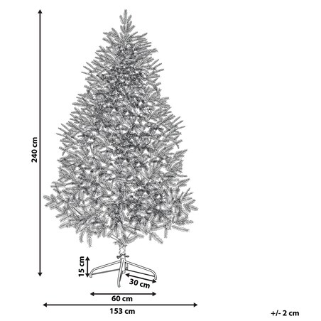 Sztuczna choinka świąteczna HUXLEY 240 cm Zielony