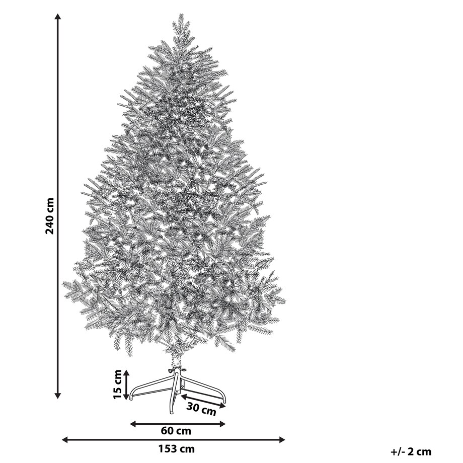 Sztuczna choinka świąteczna HUXLEY 240 cm Zielony