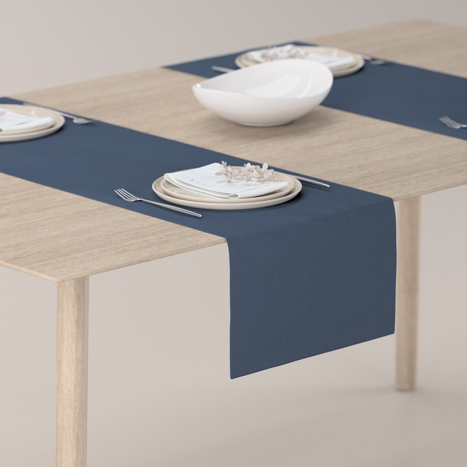 Bieżnik prostokątny 40x130 granatowy