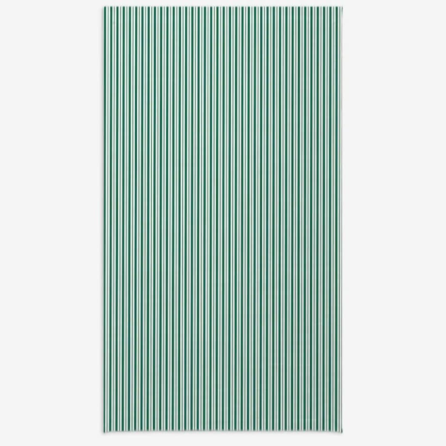 Obrus świąteczny - klasyczne zielone świąteczne paski - 140x240