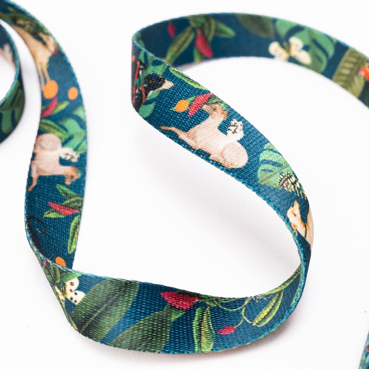 Obroża dla psa lub kota "Psikolaż" - Szerokość taśmy: 38mm, Rozmiar: M