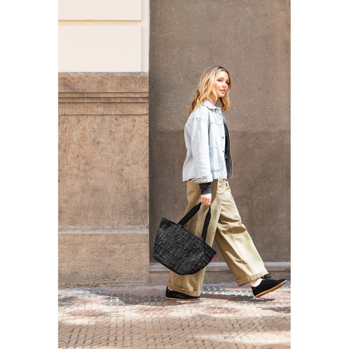Torba SHOPPER M, bouclé black