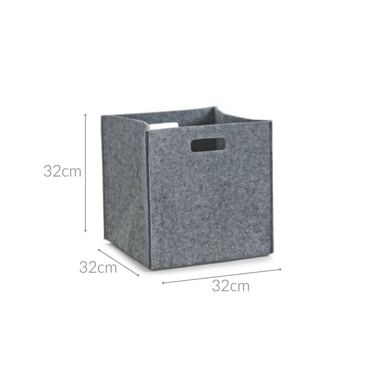 Kosz do przechowywania, kwadratowy, filcowy - pojemnik 33 l, ZELLER