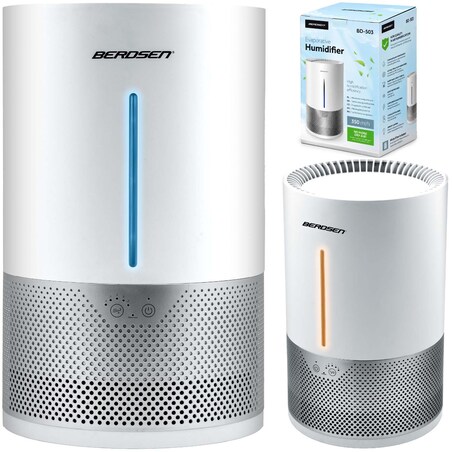 Nawilżacz powietrza Berdsen BD-503 ewaporacyjny 350 ml/h 5L oczyszczacz biały