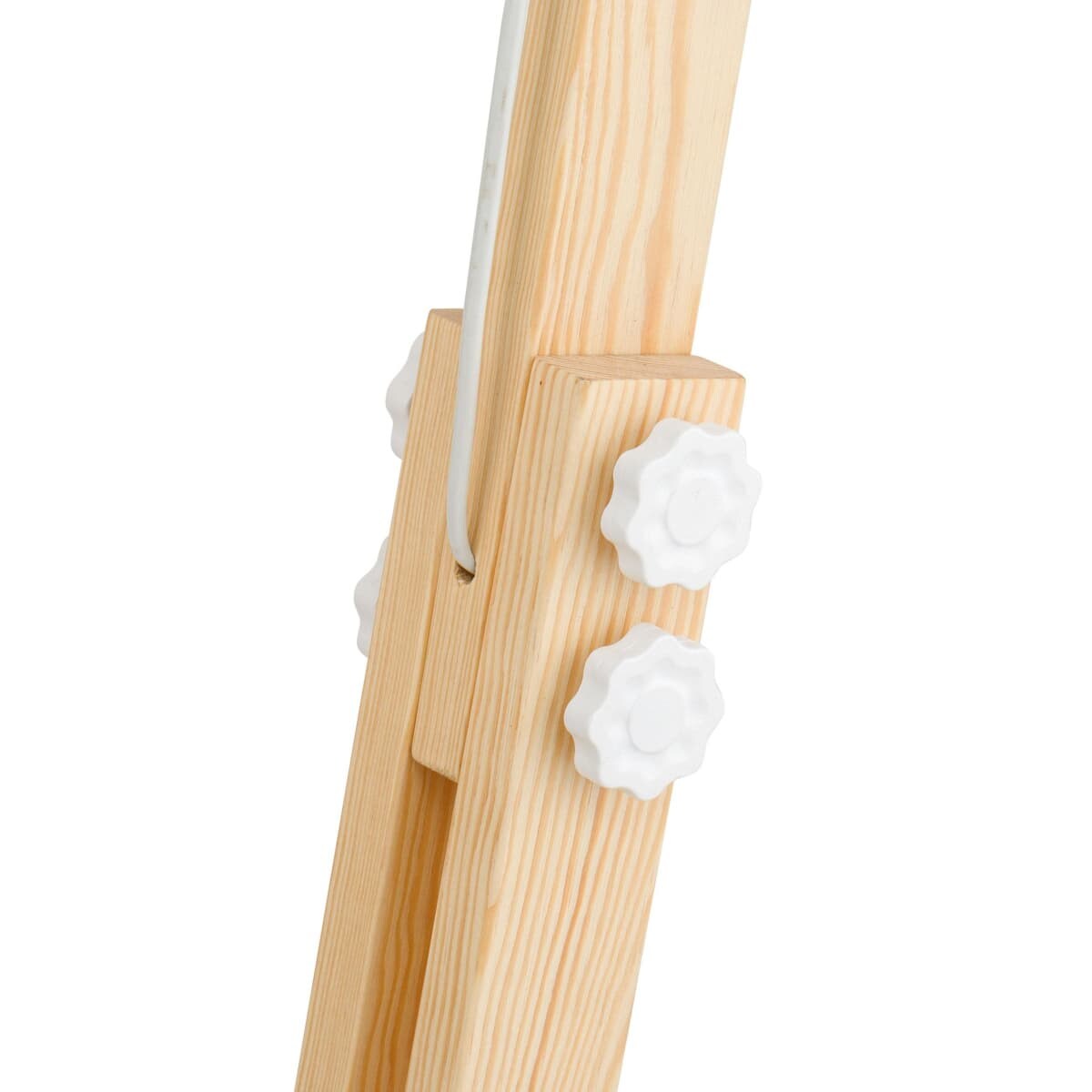 Drewniana lampa podłogowa skandynawska Oslo 5592 TK Lighting biała