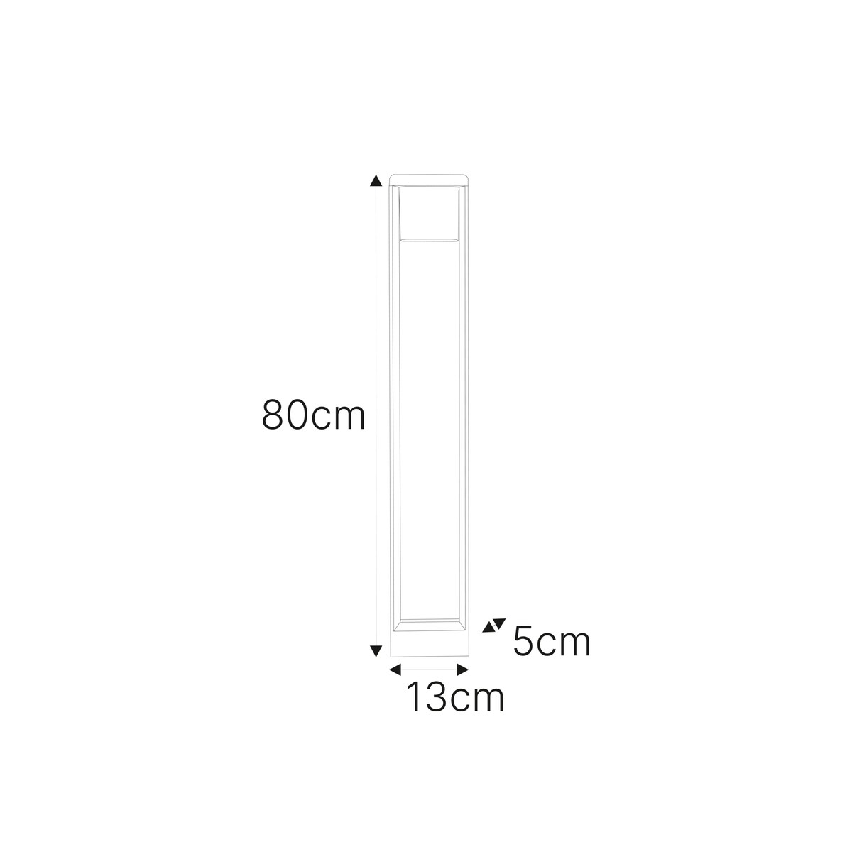 Lampa ogrodowa stojąca K-8268 z serii MILANO