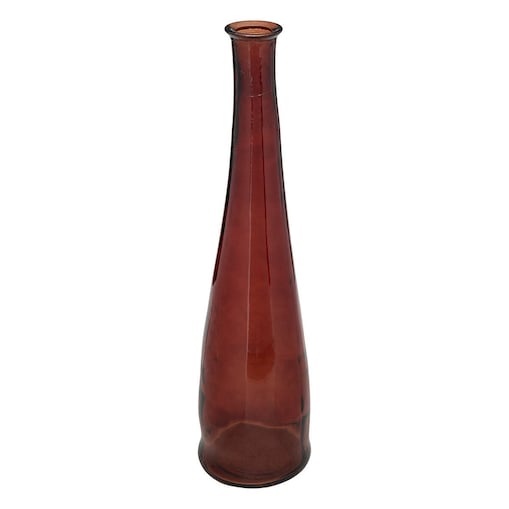 Smukły wazon ze szkła z recyklingu ULY, 80 cm