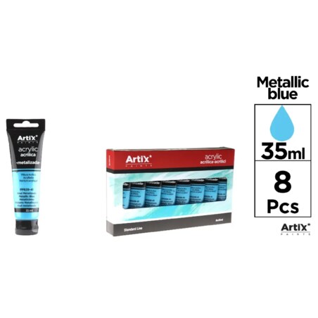 farba akrylowa metalic blue artix pp639-41, 35ml