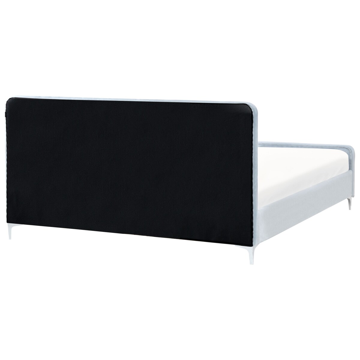 Łóżko Welur LUNAN 180 x 200 cm Błękitny