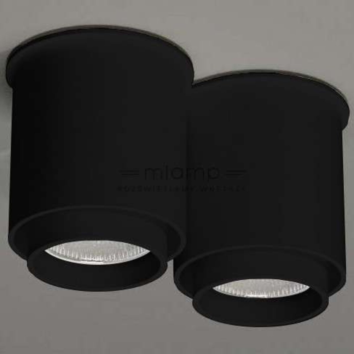 Spot LAMPA sufitowa IGA 1116 Shilo metalowy downlight natynkowe tuby czarne