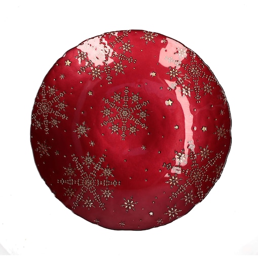 Patera świąteczna Ilprimofiocco - Czerwony, 40 cm