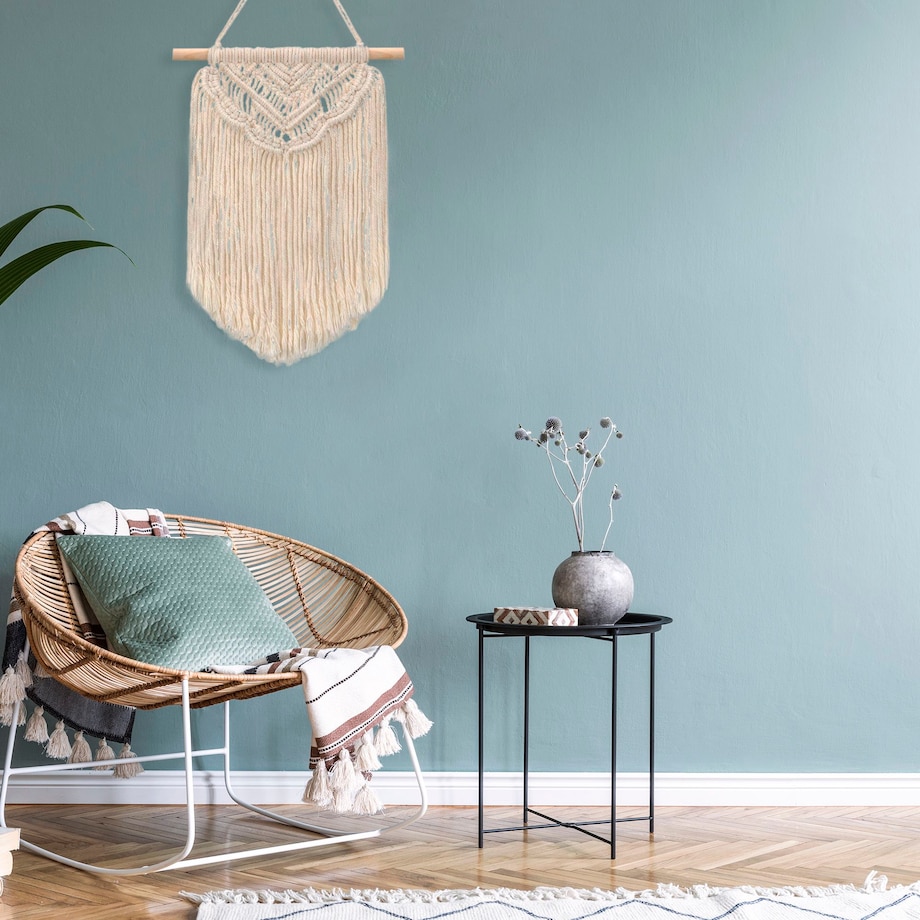 DEKORACJA ŚCIENNA BOHO MAKRAMA ECRU 322149