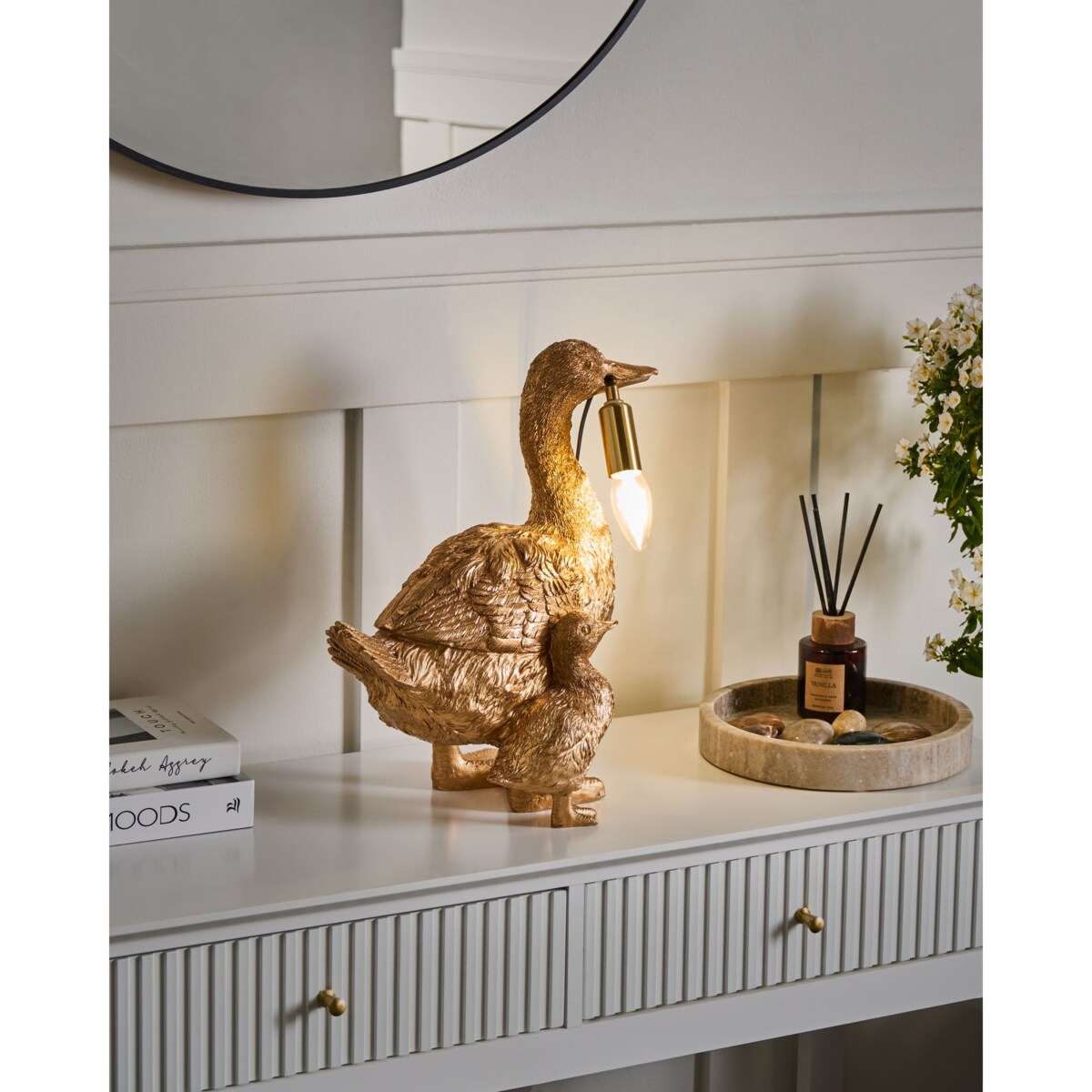 Lampa stołowa Kaczka DAFFY Złoty