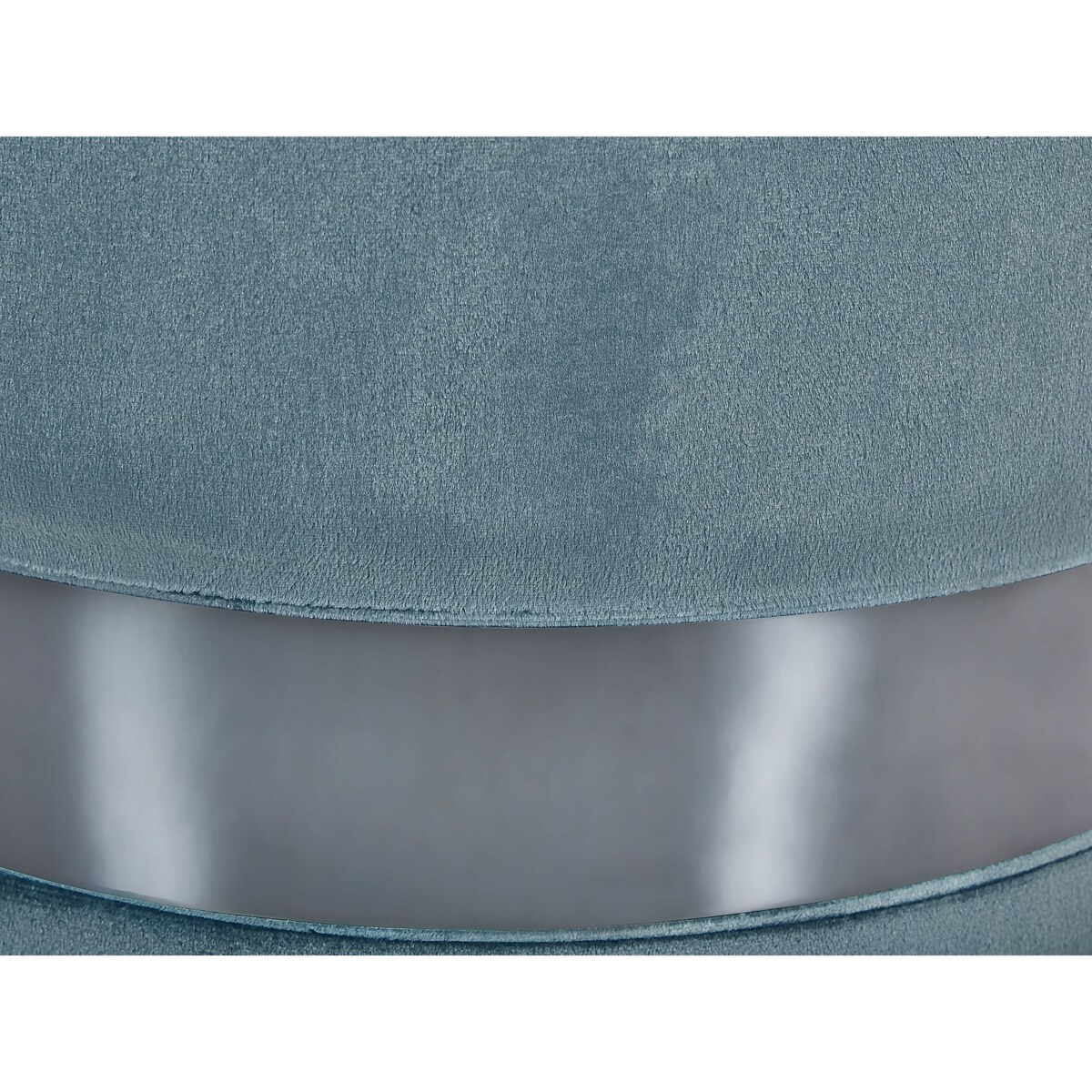 Zestaw 2 pufów ze schowkiem welurowy niebieski DORIS