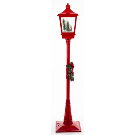 Latarnia świąteczna LED 186x38x38 cm MAYAK-2 czerwona z pozytywką