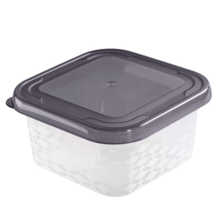 Zestaw Pojemników Plastikowych Do Żywności 3 Szt Pojemniki Antracyt